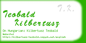 teobald kilbertusz business card